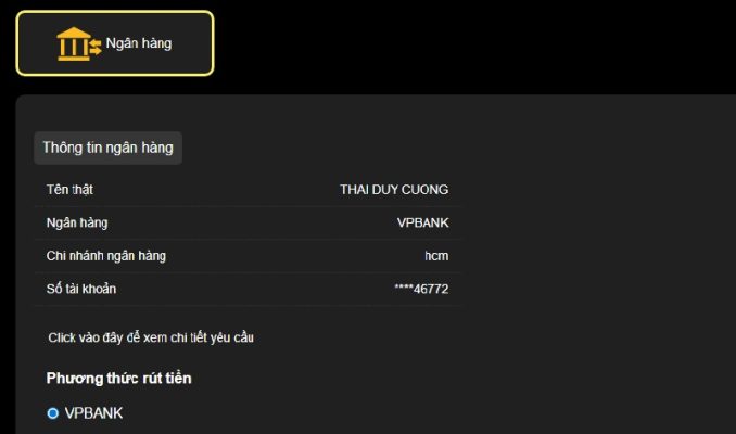 Điều kiện rút tiền Win55